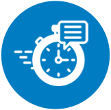 Fast response times Logo