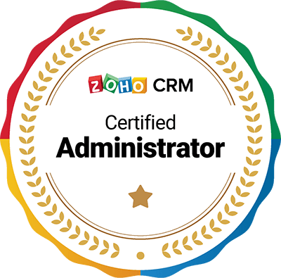 Zoho CRM Certified Admin Badge